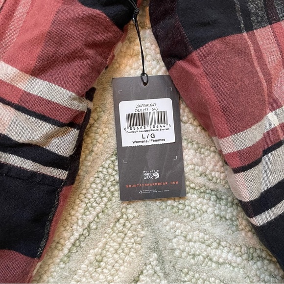 NWT Mountain Hardware Dolorest Insulated Flannel Pockets Autumn Fall Shacket - Picture 7 of 16